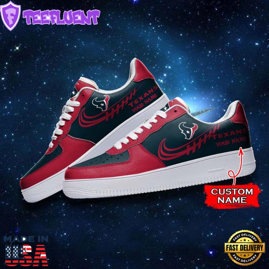 Houston Texans NFL Personalized Nike Air Force Sneaker
