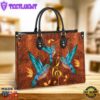 Hummingbird Music Lover Leather Bag Christ Gifts Leather Bags