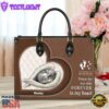 Husky Forever In My Heart Leather Bag