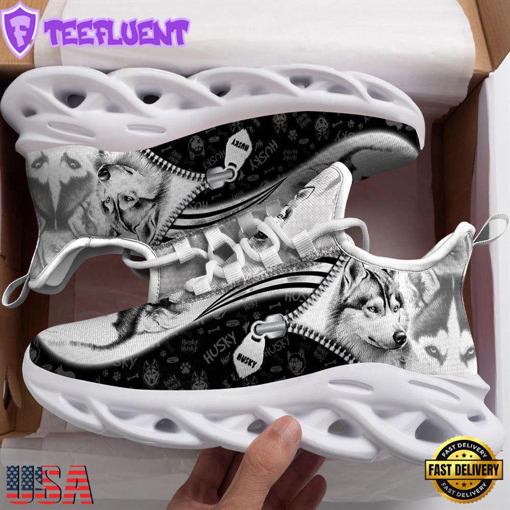 Husky Sketch Max Soul Shoes For Men Women Dog Shoes Running