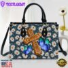 I Can Do All Things Through Christ Philippians 413 Zippered Leather Handbag Christ Gifts Leather Bags