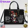 I Still Believe In Amazing Grace Leather Handbag Christ Gifts Leather Bags