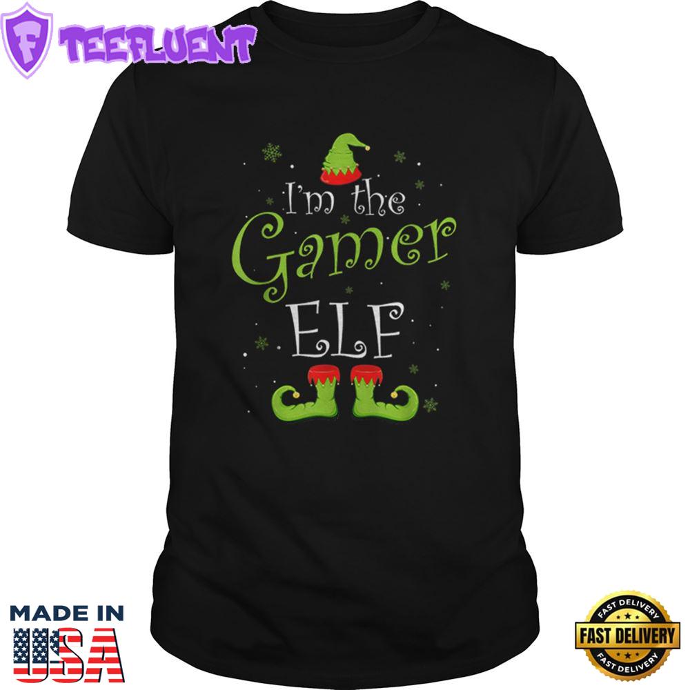 Im The Gamer Elf Matching Family Group Christmas Funny Xmas Shirt