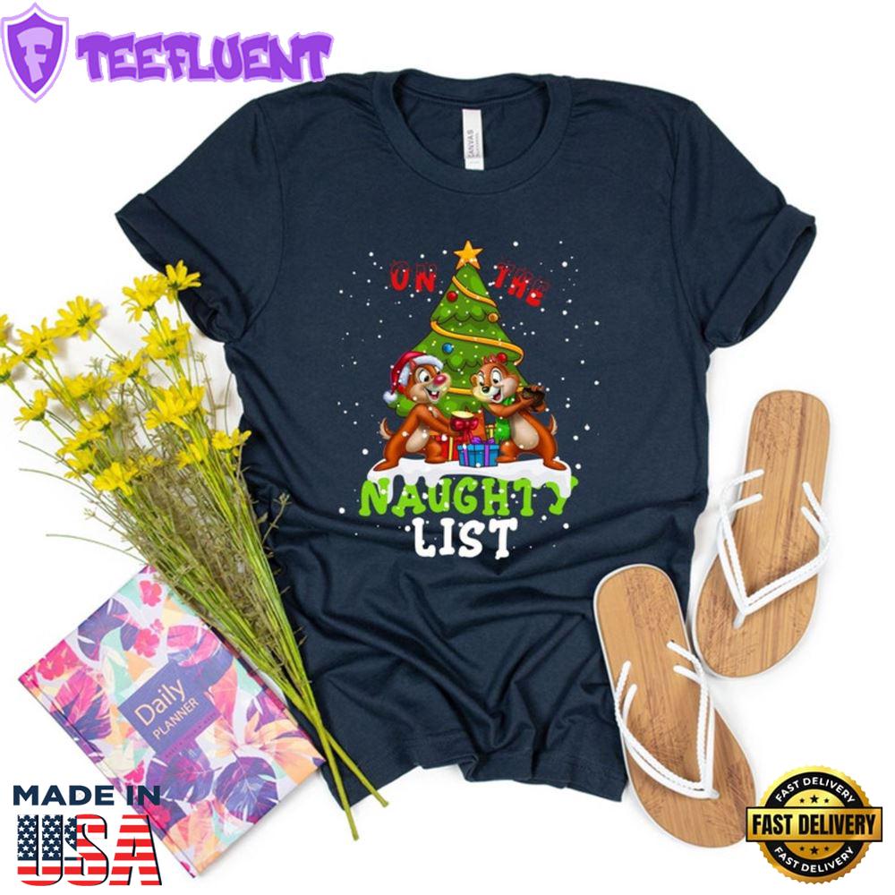 In The Naughty List Disney Christmas Shirt,Cute Chip And Dale Disney Shirt