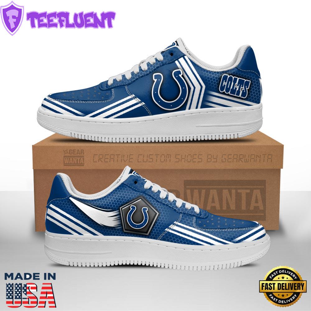 Indianapolis Colts Air Sneakers Custom Force Shoes For Fans