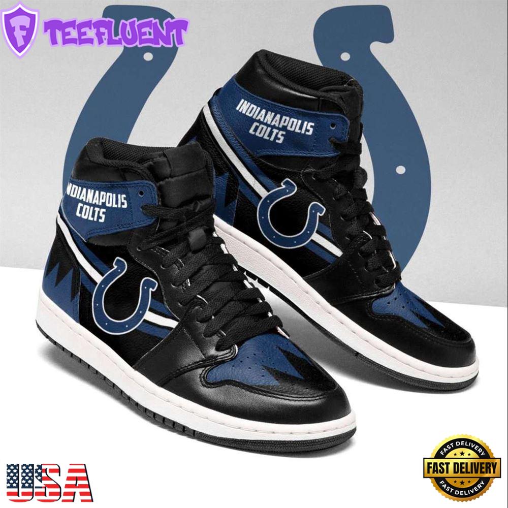 Indianapolis Colts NFL Black Navy JD1 Boot Sneakers Shoes