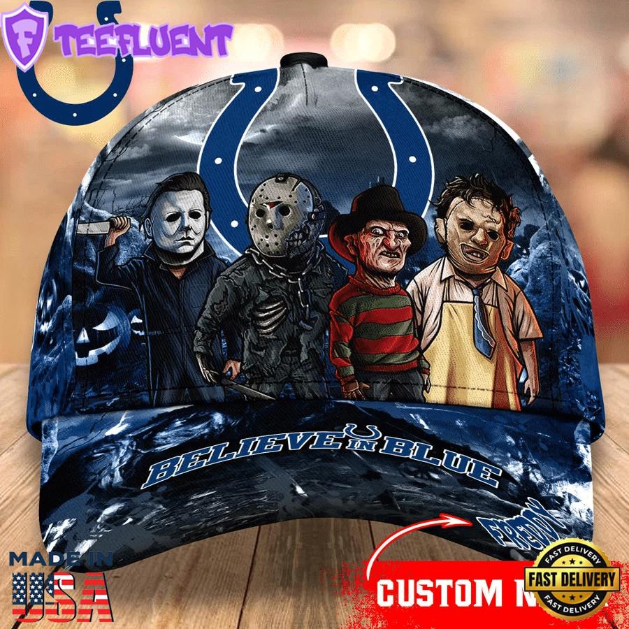 Indianapolis Colts NFL Personalized Trending Cap Mixed Horror Movie Characters