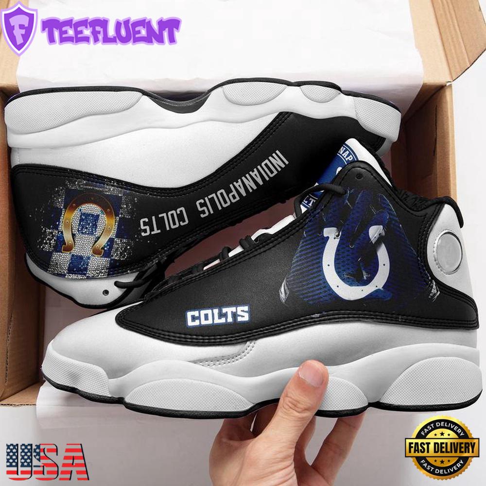 Indianapolis Colts NFL Ver 1 Air Jordan 13 Sneaker - Gift For Fans