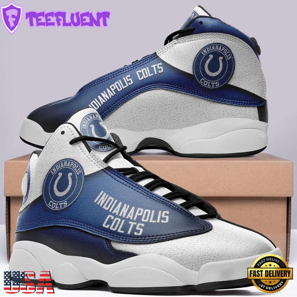 Indianapolis Colts NFL Ver 2 Air Jordan 13 Sneaker - Gift For Fans