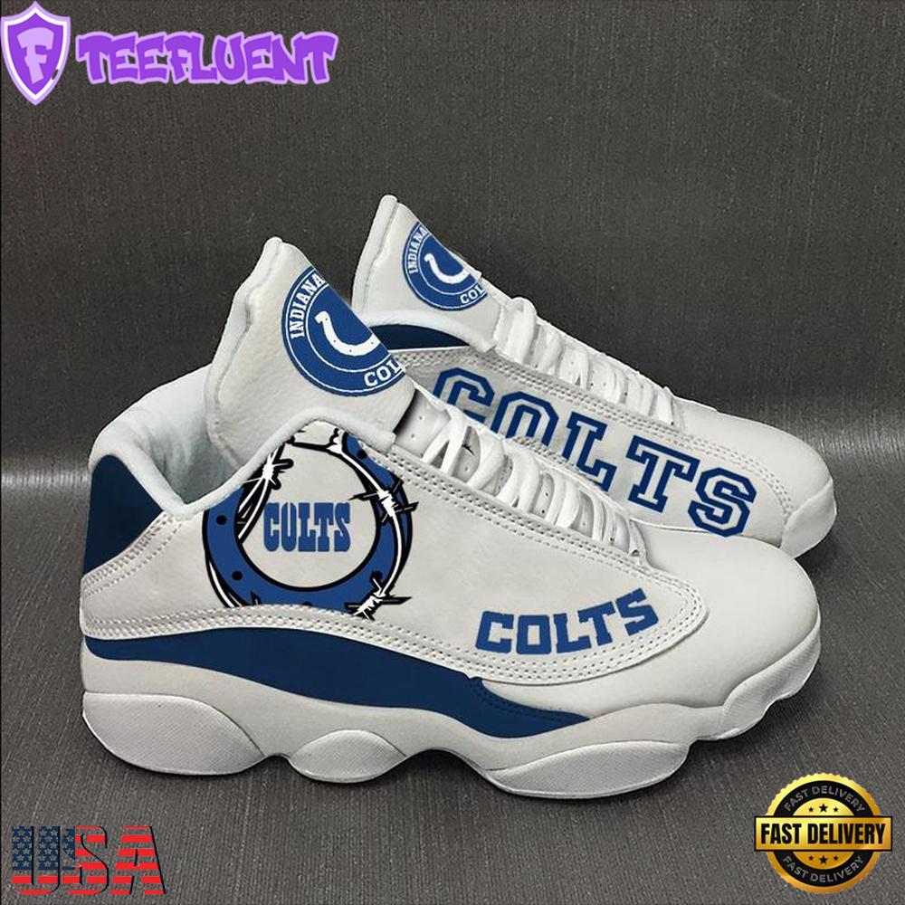 Indianapolis Colts NFL Ver 9 Air Jordan 13 Sneaker - Gift For Fans