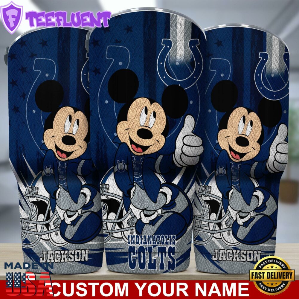 Indianapolis Colts NFL-Custom Tumbler Mickey Mouse For You