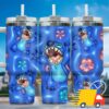 Inflated 3D Stitch Cartoon Custom Stanley Quencher 40oz Stainless Steel Tumbler