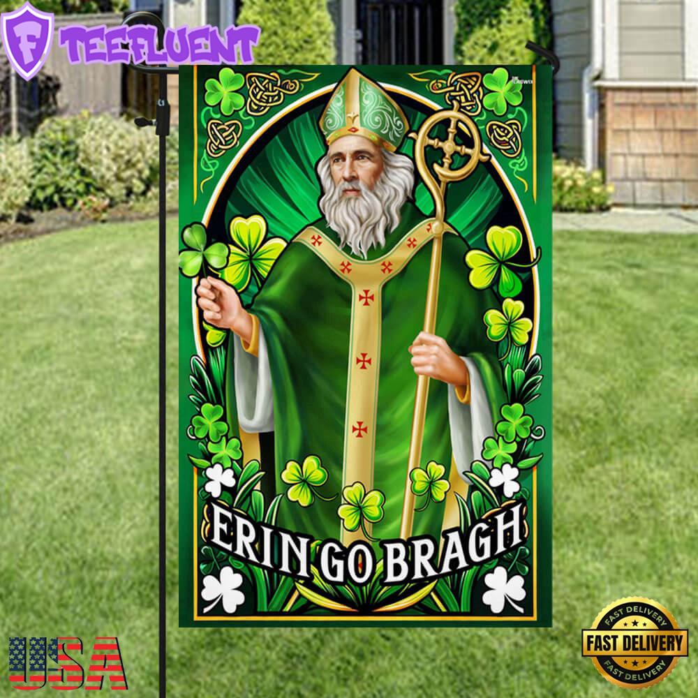 Ireland Patron Saint Erin Go Bragh St. Patrick's day House And Garden Flag
