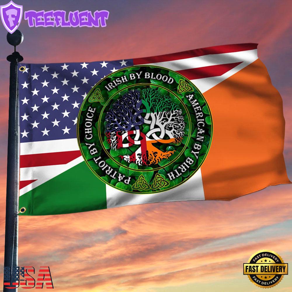 Irish American Grommet Celtic Cross Saint Patrick’s Day Q House And Garden Flag