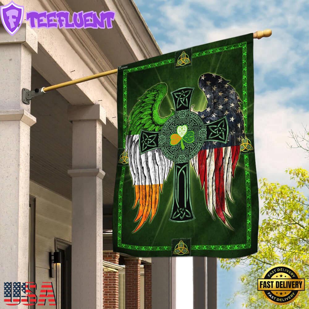 Irish American House And Garden Flag