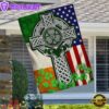 Irish American Irish Celtic Christian House And Garden Flag