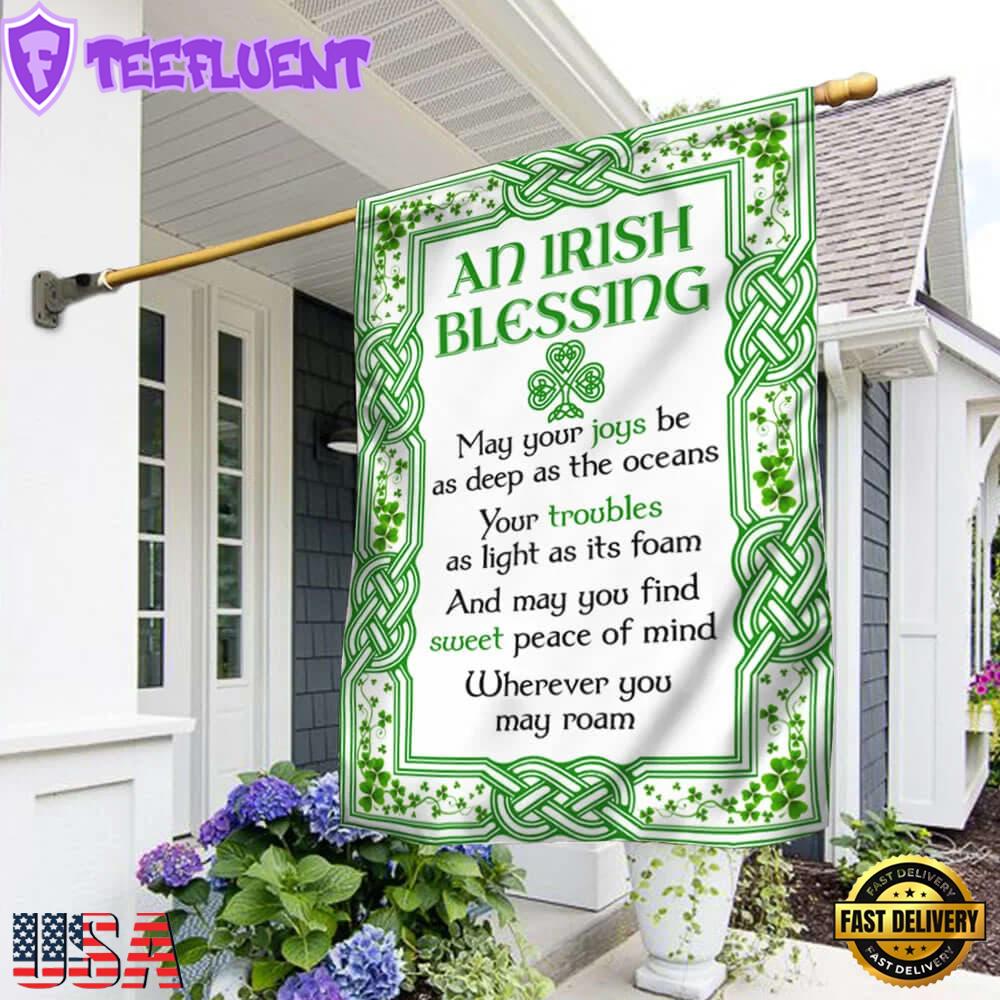 Irish Blessing St. Patrick's Day House And Garden Flag Decor