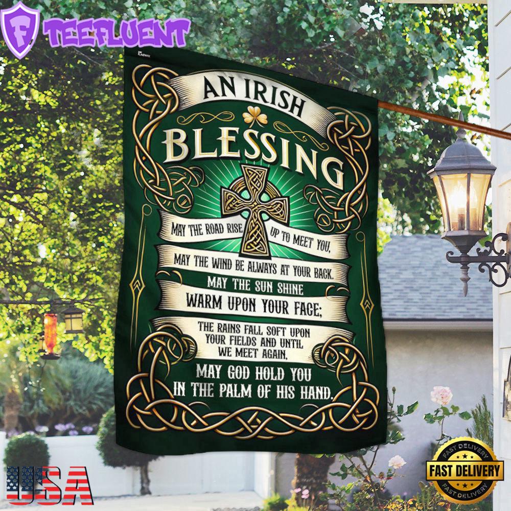 Irish Blessing St Patrick's Day House And Garden Flag