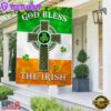 Irish Celtic Cross God Bless The Irish Fla House And Garden Flag