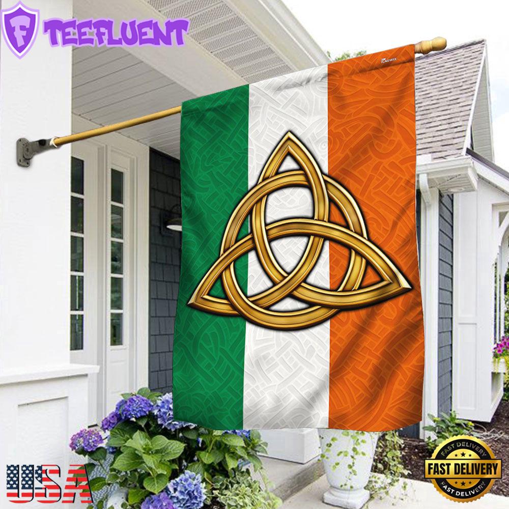 Irish Celtic Trinity Knot St. Patrick's Day Irish House And Garden Flag