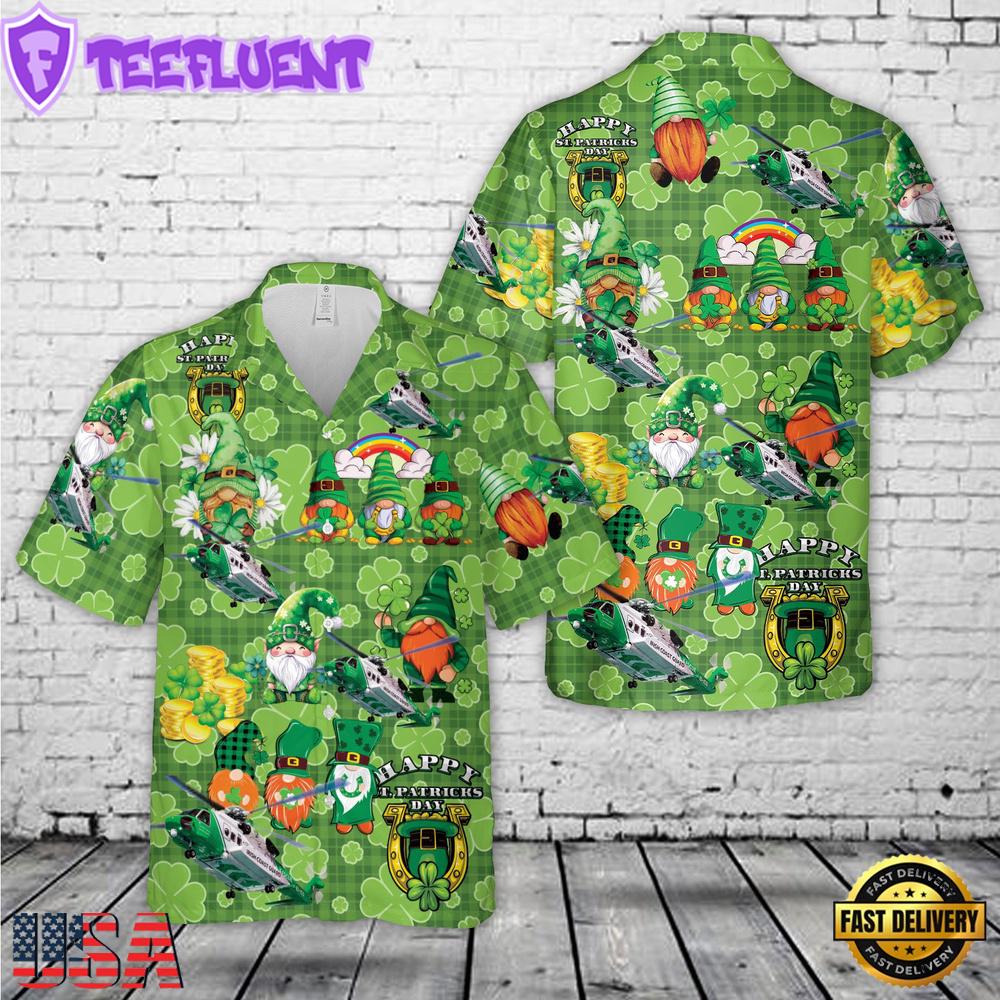 Irish Coast Guard St Patrick's Day Hawaiian Shirt
