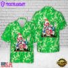 Irish Gnome Tie Dye Shamrock St Patrick's Day Hawaiian Shirt
