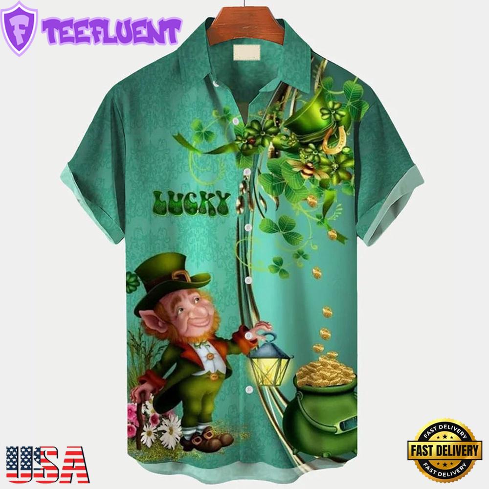 Irish Lucky St. Patrick'S Day Irish Print Mens Hawaiian Shirt