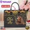 Irish Setter Dog Just A Girl Who Loves Dogs Leather Handbag