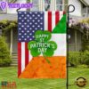 Irish Shamrock American Happy St. Patrick's Day House And Garden Flag