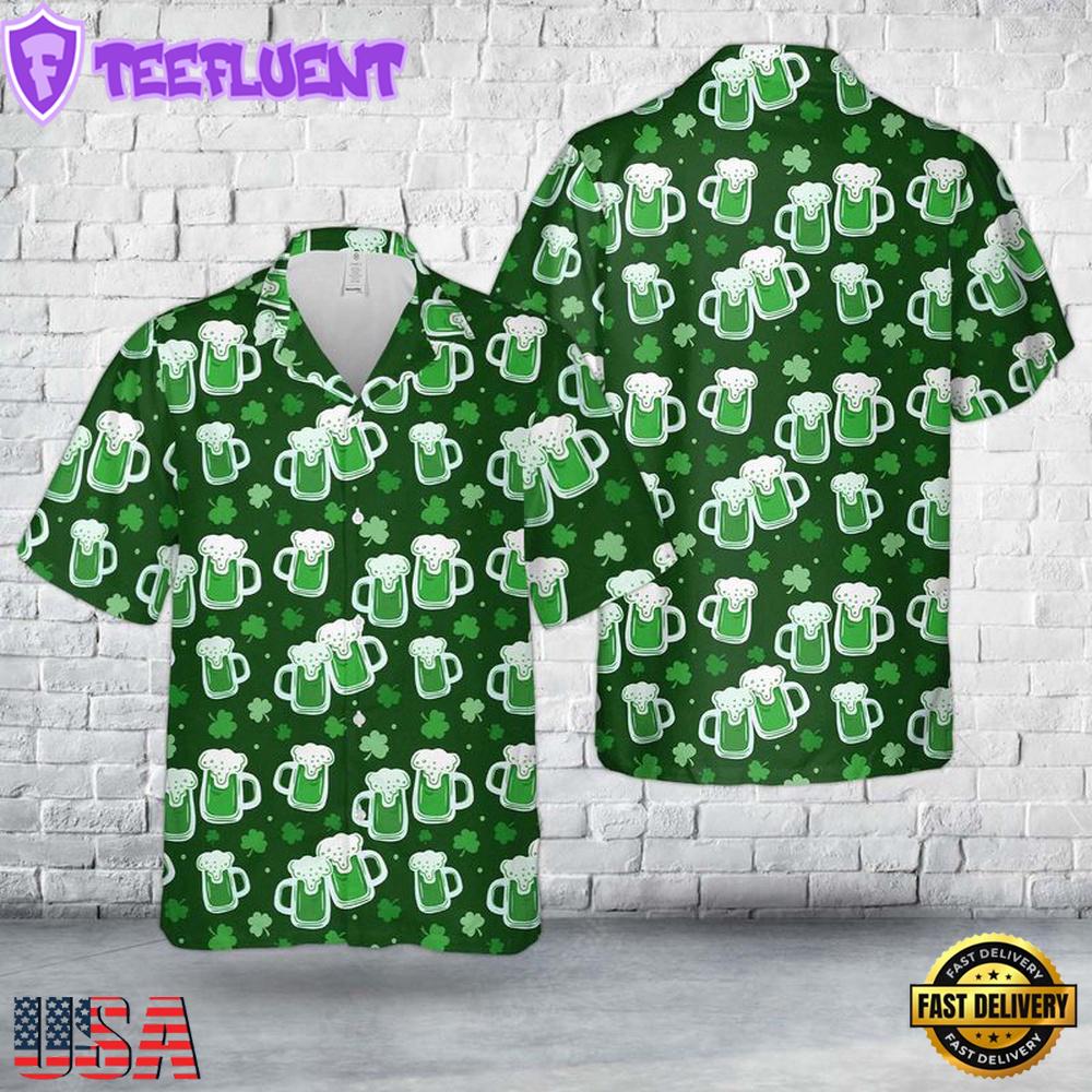 Irish St Patrick's Day Beer Summer Hawaiian Shirts