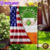 Irish St. Patrick’s Day Claddagh With Shamrock House And Garden Flag