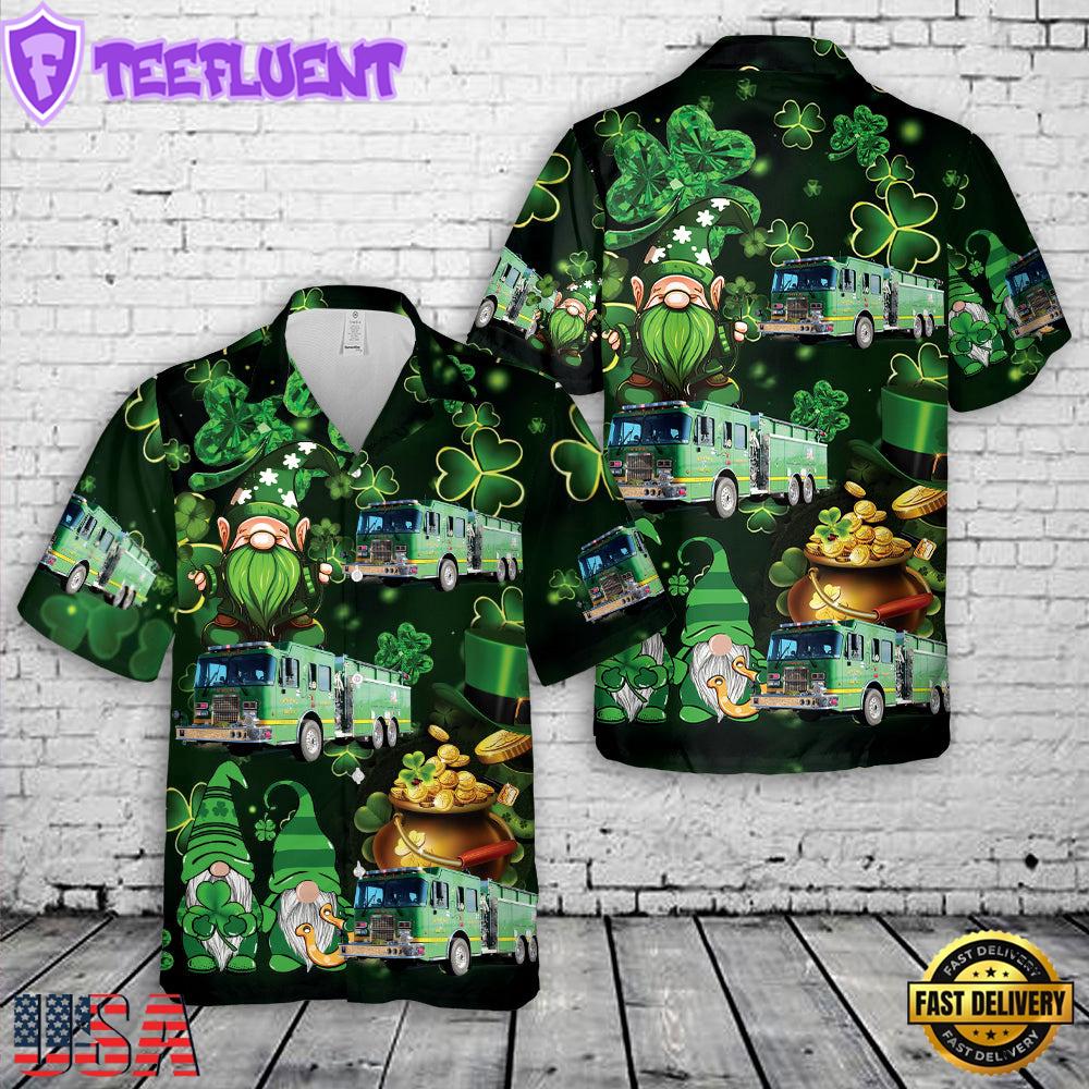 Irishtown Fire Company, New Oxford, Pennsylvania Patrick's Day Hawaiian Shirt