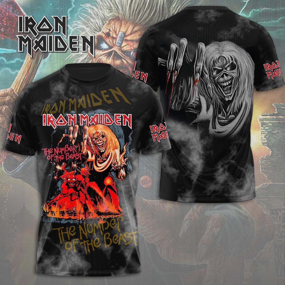 Iron Maiden 50 Years 1975-2025 Thank You For The Memories Signatures Shirt 3D