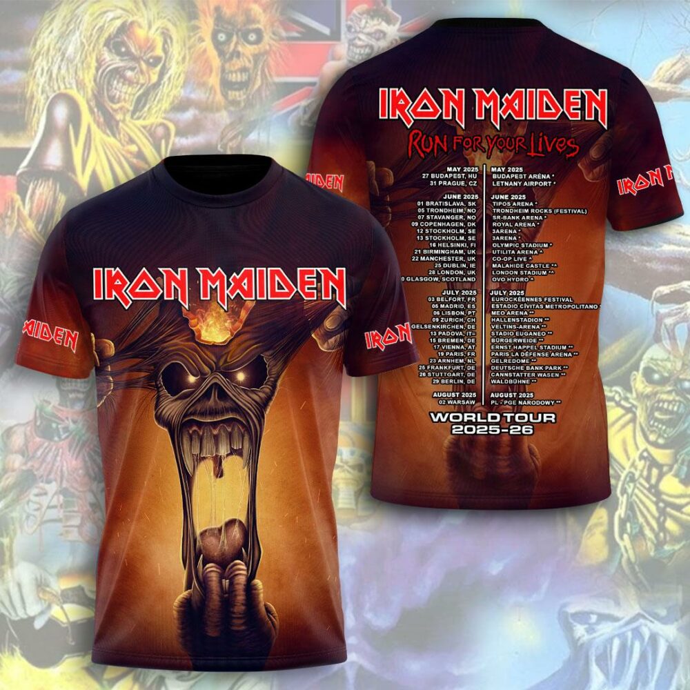 Iron Maiden 50 Years 1975-2025 Thank You For The Memories Signatures Shirt For Fans