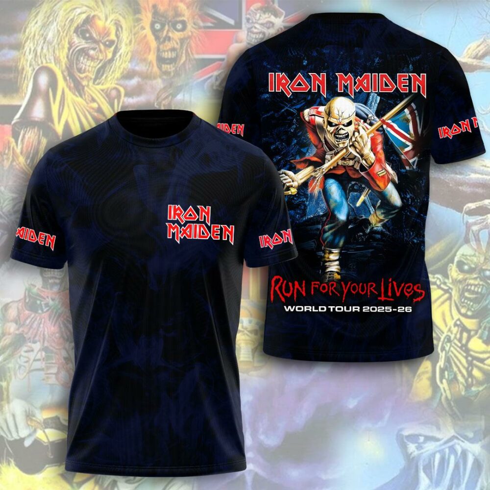 Iron Maiden 50 Years 1975-2025 Thank You For The Memories Signatures Shirt Tour