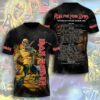 Iron Maiden 50th Anniversary T-shirt With Band Signatures 1975 2025 Shirt