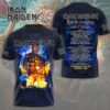 Iron Maiden 50th Anniversary T-shirt With Band Signatures 3D