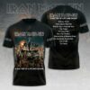 Iron Maiden 50th Anniversary T-shirt With Band Signatures For Fans