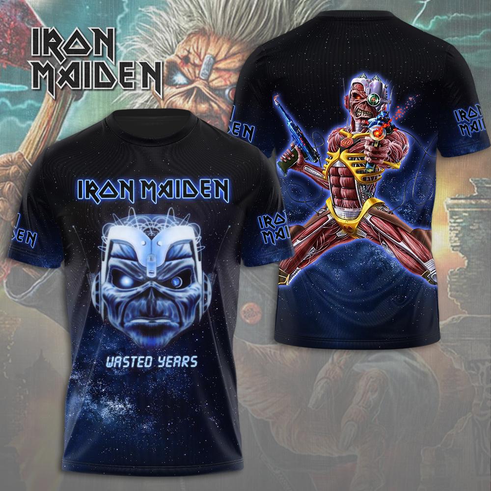 Iron Maiden Rock Band Music Powerslave Rework 3D Shirt