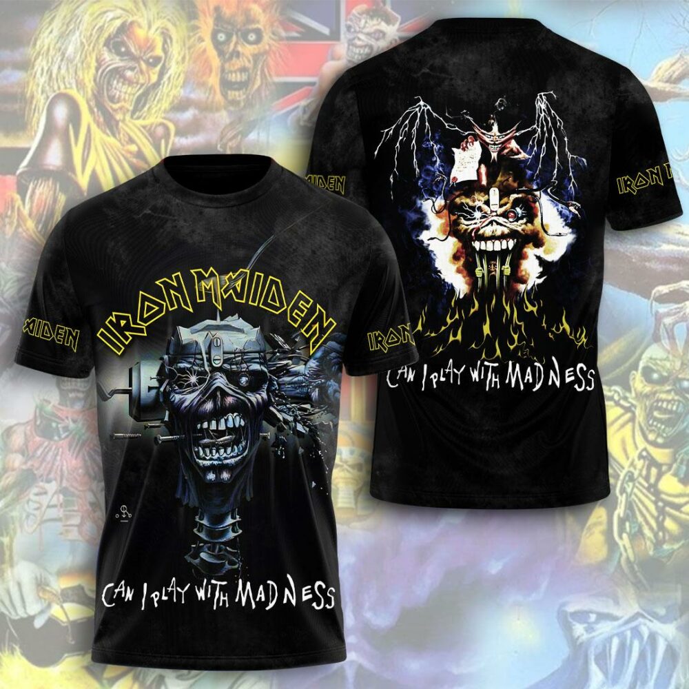 Iron Maiden Run For Your Life World Tour 2025-26 From Iron Maiden To Fear Of The Dark 3d Shirt