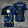 Iron Maiden Run For Your Lives Tour 2025-26 Blue Shirt