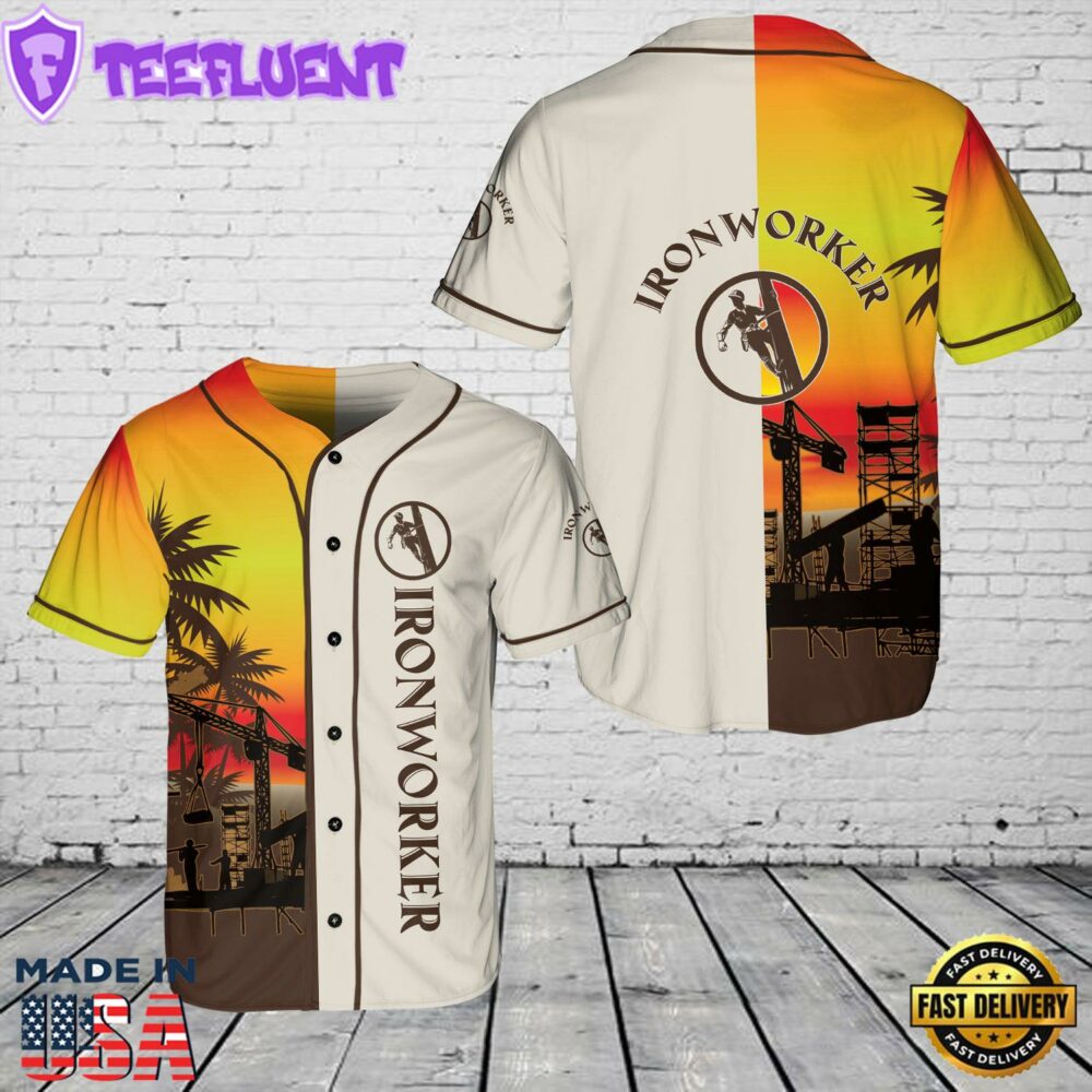 Ironworker Sunset Baseball Jersey