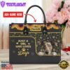 Italian Greyhound Dog Just A Girl Who Loves Dogs Leather Handbag