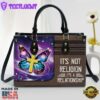 It's Not Religion It's A Relationship Butterfly Leather Handbag Christ Gifts Leather Bags