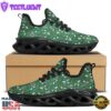 Ivy Leaf Christmas Print Pattern Black Max Soul Shoes