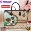 Jack Russell Terrier Dog Duccy Dog Lover Leather Handbag
