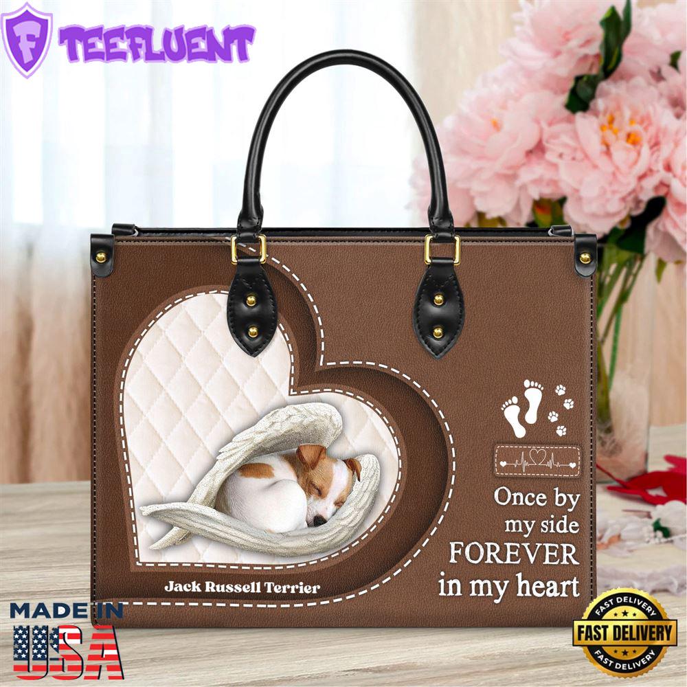 Jack Russell Terrier In My Heart Leather Bag