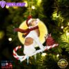 Jack-Russell-Terrier On The Candy Cane Christmas Ornament, Gift For Christmas