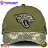 Jacksonville Jaguars 2024 Salute to Service Club Green Camo Cap Gift For Veteran