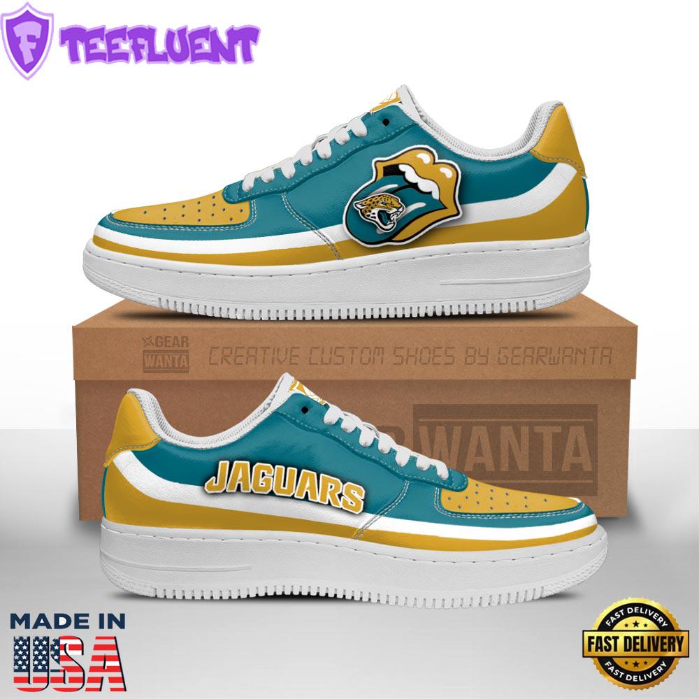 Jacksonville Jaguars Air Sneakers Custom Force Shoes Sexy Lips For Fans